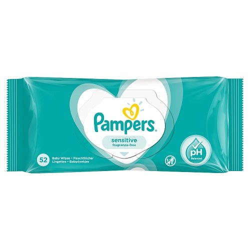 Pampers Sensitive Baby Wipes 52pk D