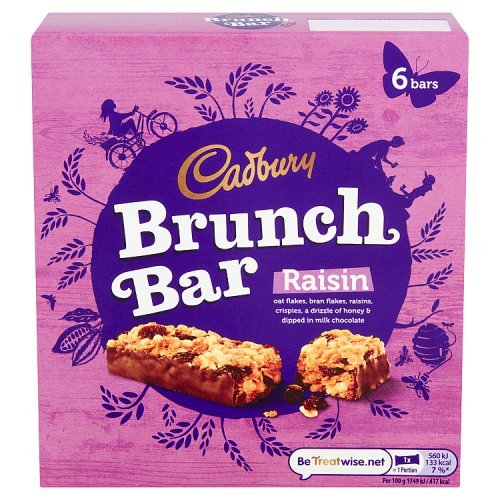 CAD BRUNCH BAR RAISIN 6 PK x 32GR