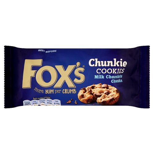 Foxs Chunkie Milk Choc Cookie 180g