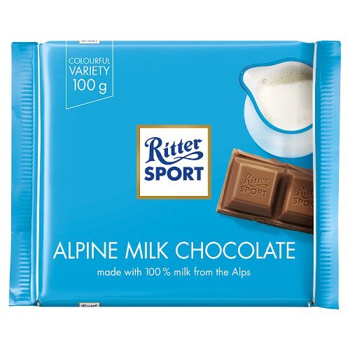 Ritter Sport Alpine Milk Choc bar 100gr