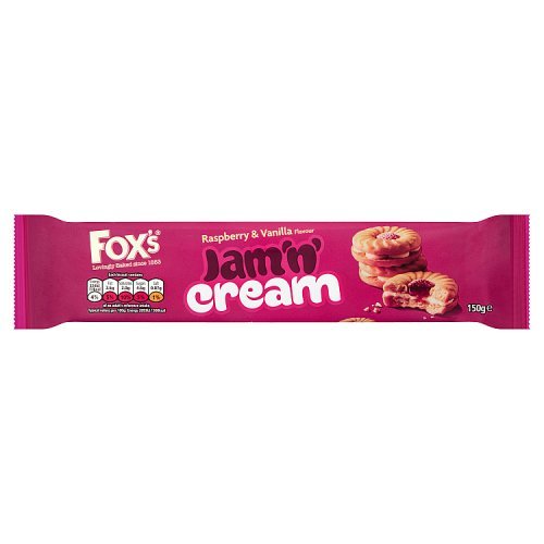 Foxs Jam n Cream Rings 150gr