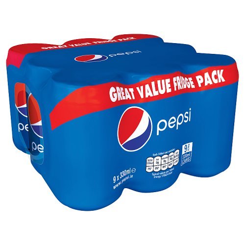 Pepsi Reg 330ml Can 9pk