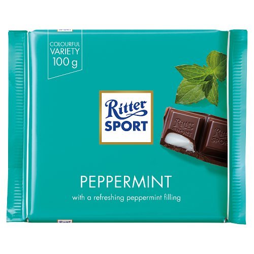 Ritter D/choc+P/mint Bar100gr