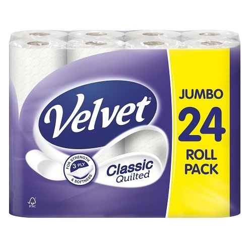 Velvet Classic Quilted 24 Roll D