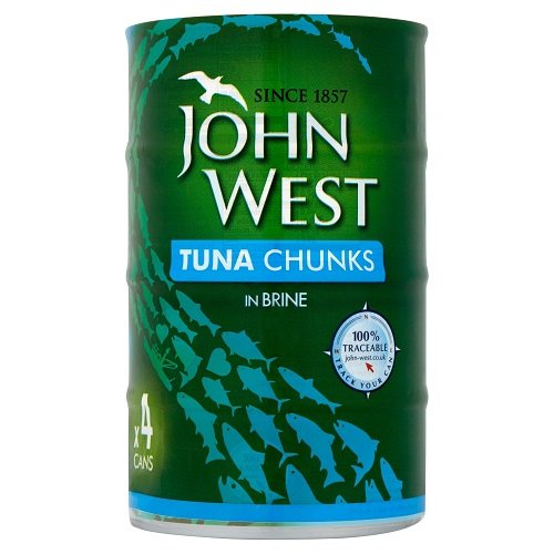 JW Tuna Chunks In Brine 4pkx 132gr