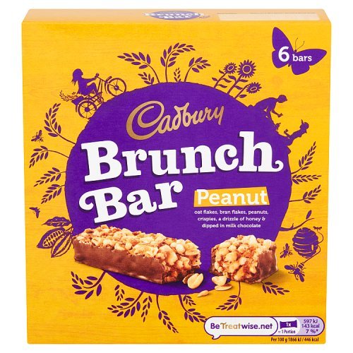 CAD BRUNCH BAR PEANUT 6 PK x 32 GR