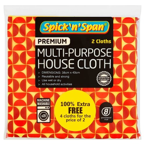 SpickNSpan Multi Pur Housecloth 2pk