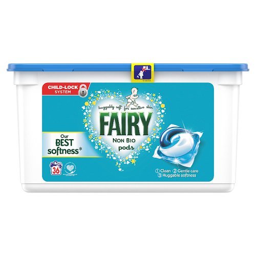 Fairy Non Bio Pods Wash Liq Caps for Sens Skin 36wash D